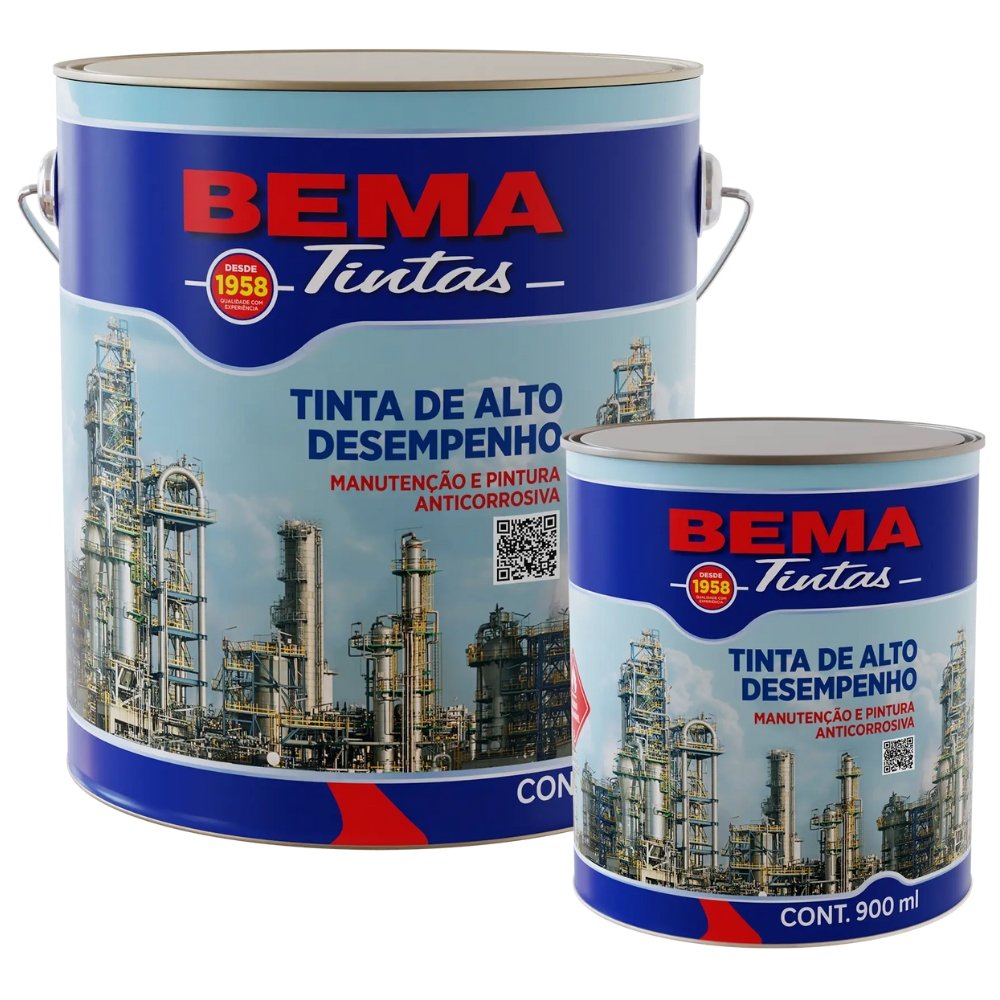 Tinta Epóxi GL 2,7 Litros Azul Segurança 1198 Tipo II bemaepóxi