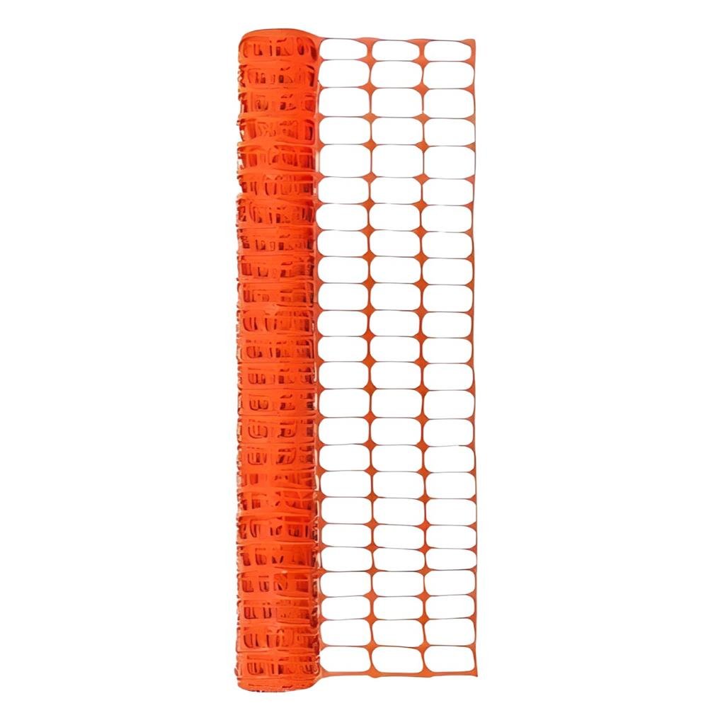 Tela Plástica Tapume Laranja Extrusada 1.2X50m Tecnyl