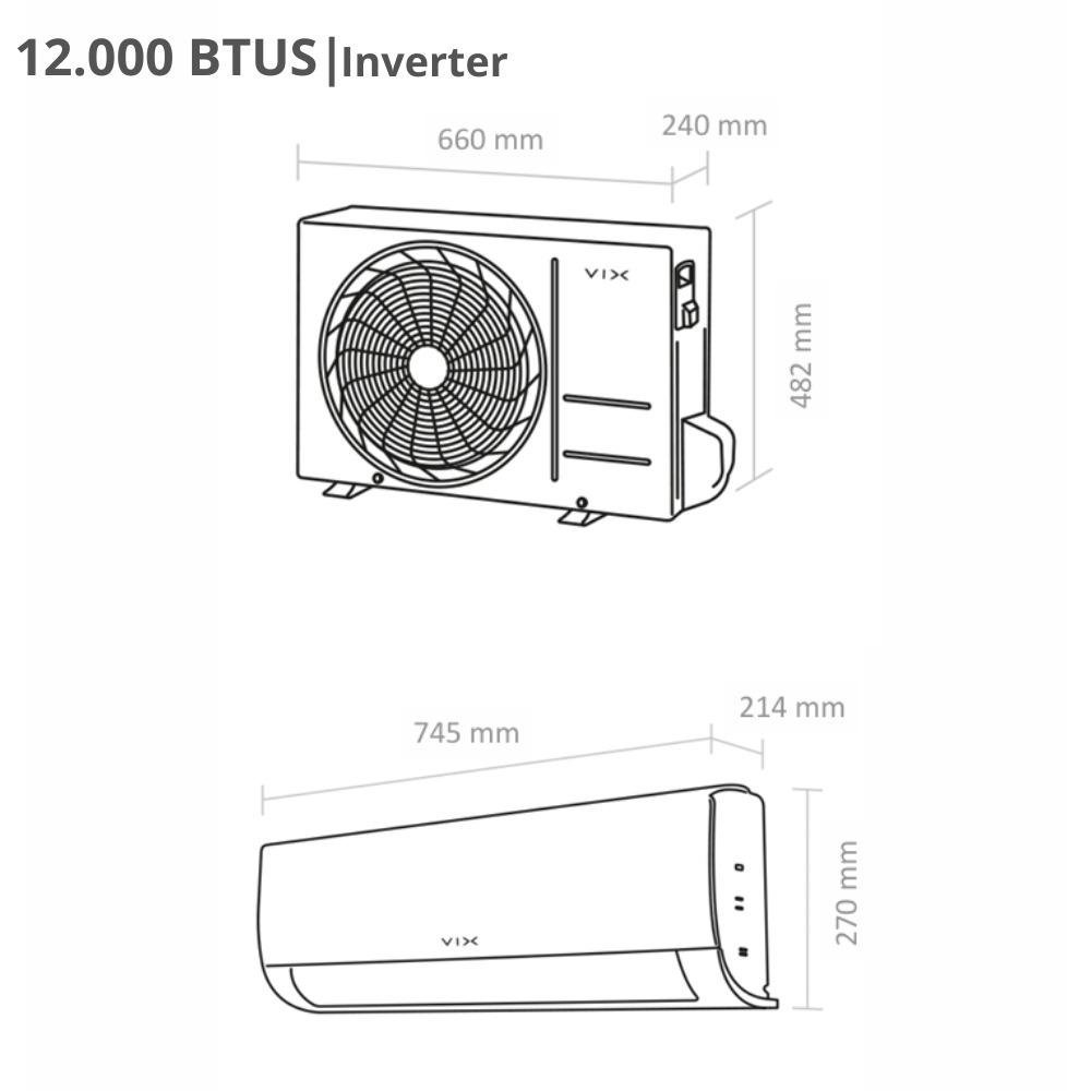 Ar-condicionado Split Inverter 12.000 Btus 220v As-12tw2rlddk00 Vix