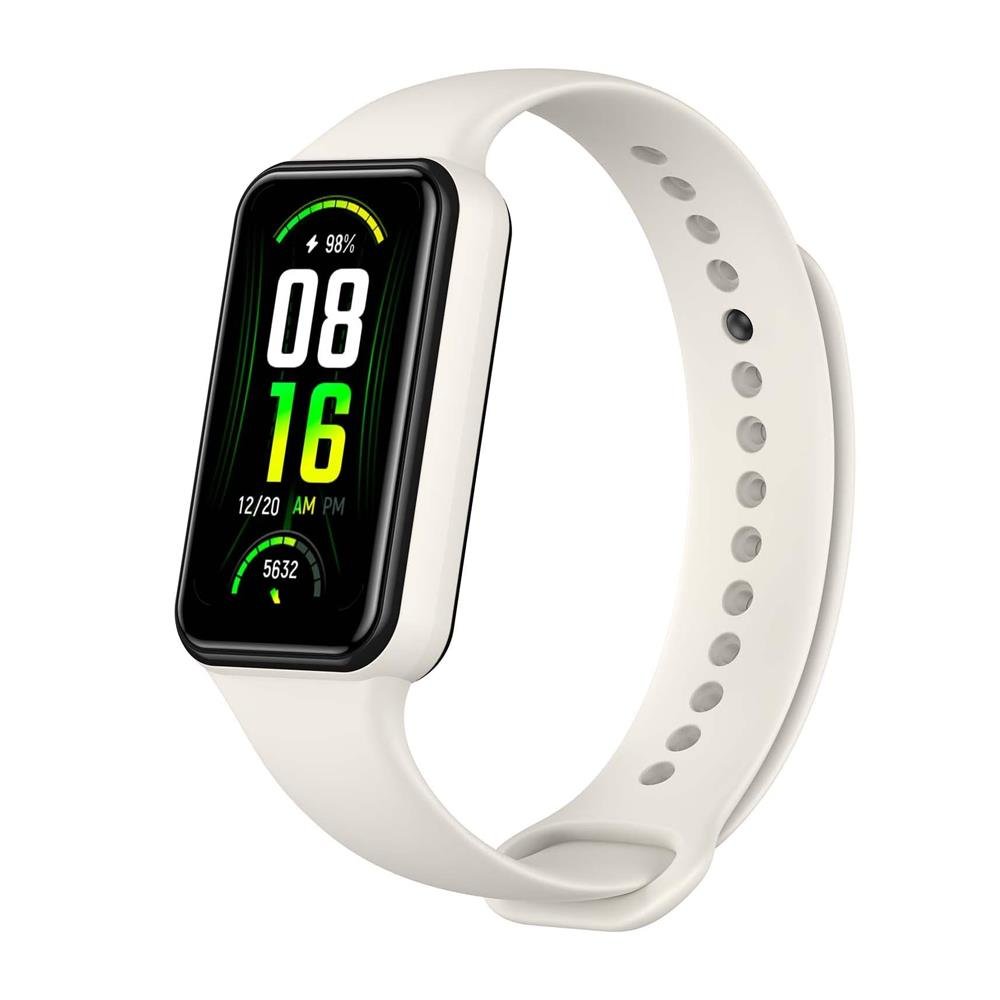 Amazfit Band 7, Tracker con Amazon Alexa, Autonomía de 18 Días, Pantalla AMOLED HD, 120 Modos Deportivos - Bege