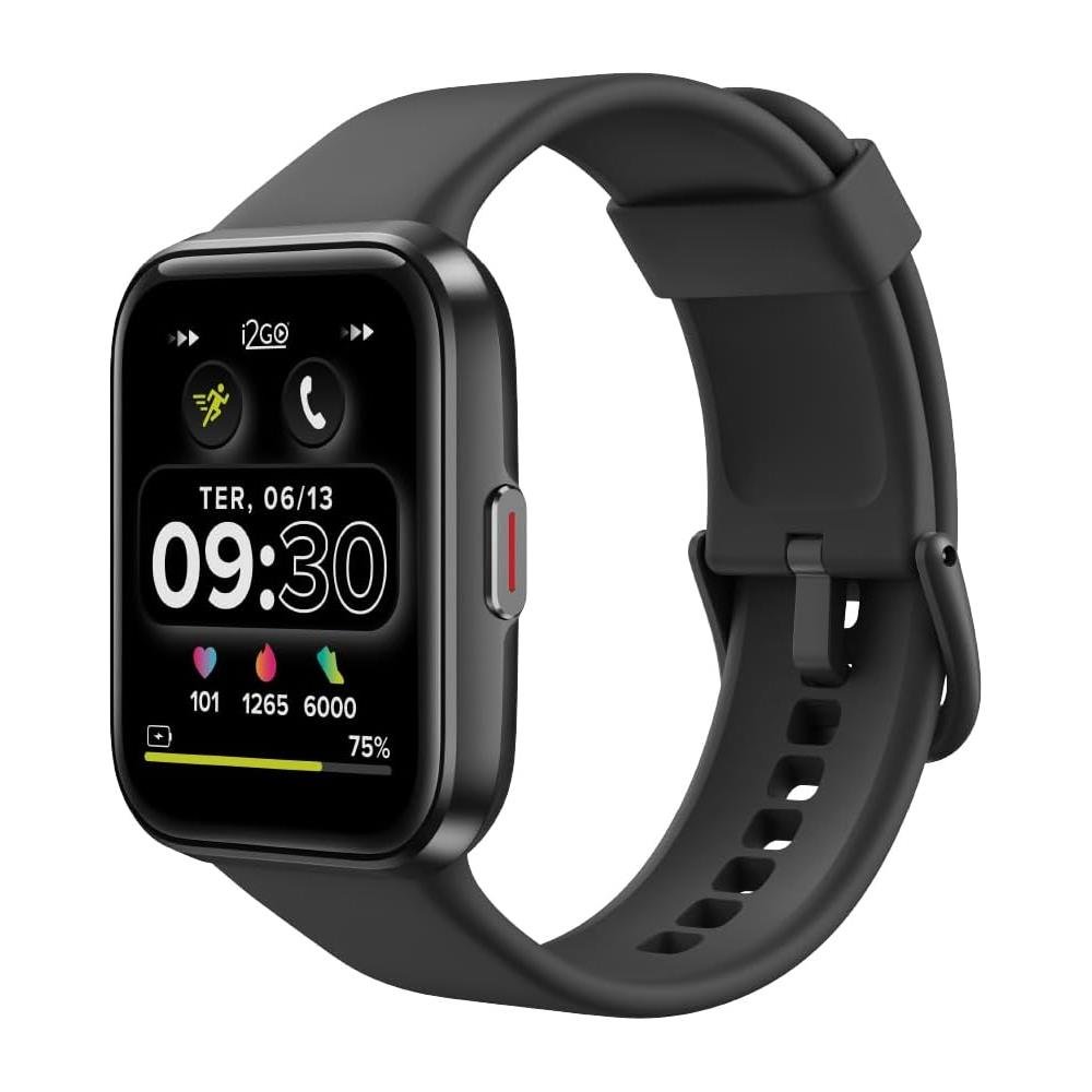 I2GO, Smartwatch Track GO com Alexa Integrada, Faça e Atenda Chamadas, Tela 1,69", Bateria de até 7 dias, Proteção IP68, Até 60 modos esportivos, Comp