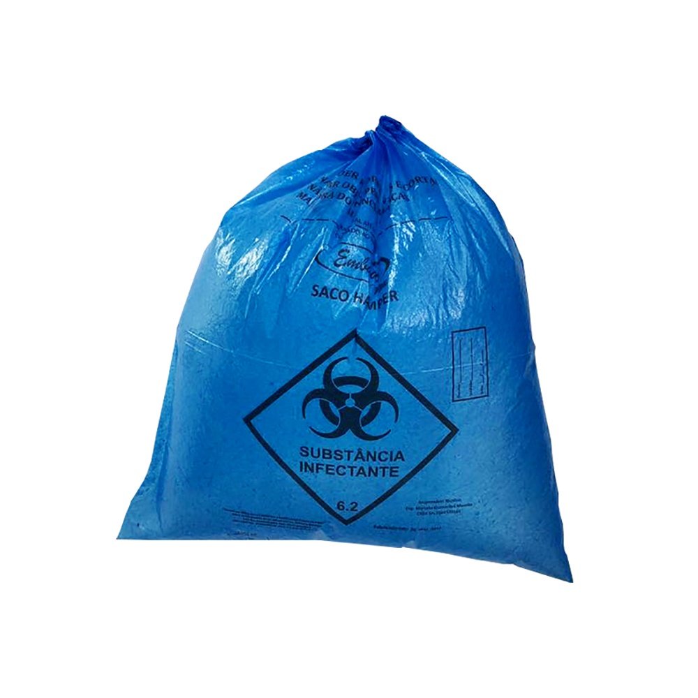 Saco Hamper 240 Lt Azul P/ Roupas Hospitalares Infectantes 6 - Bacarin