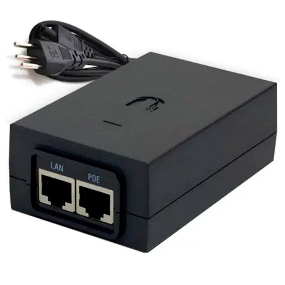 Fonte Ubiquiti POE para U6-LR/U6-PRO 48V 0,5A - POE-48-24W-G