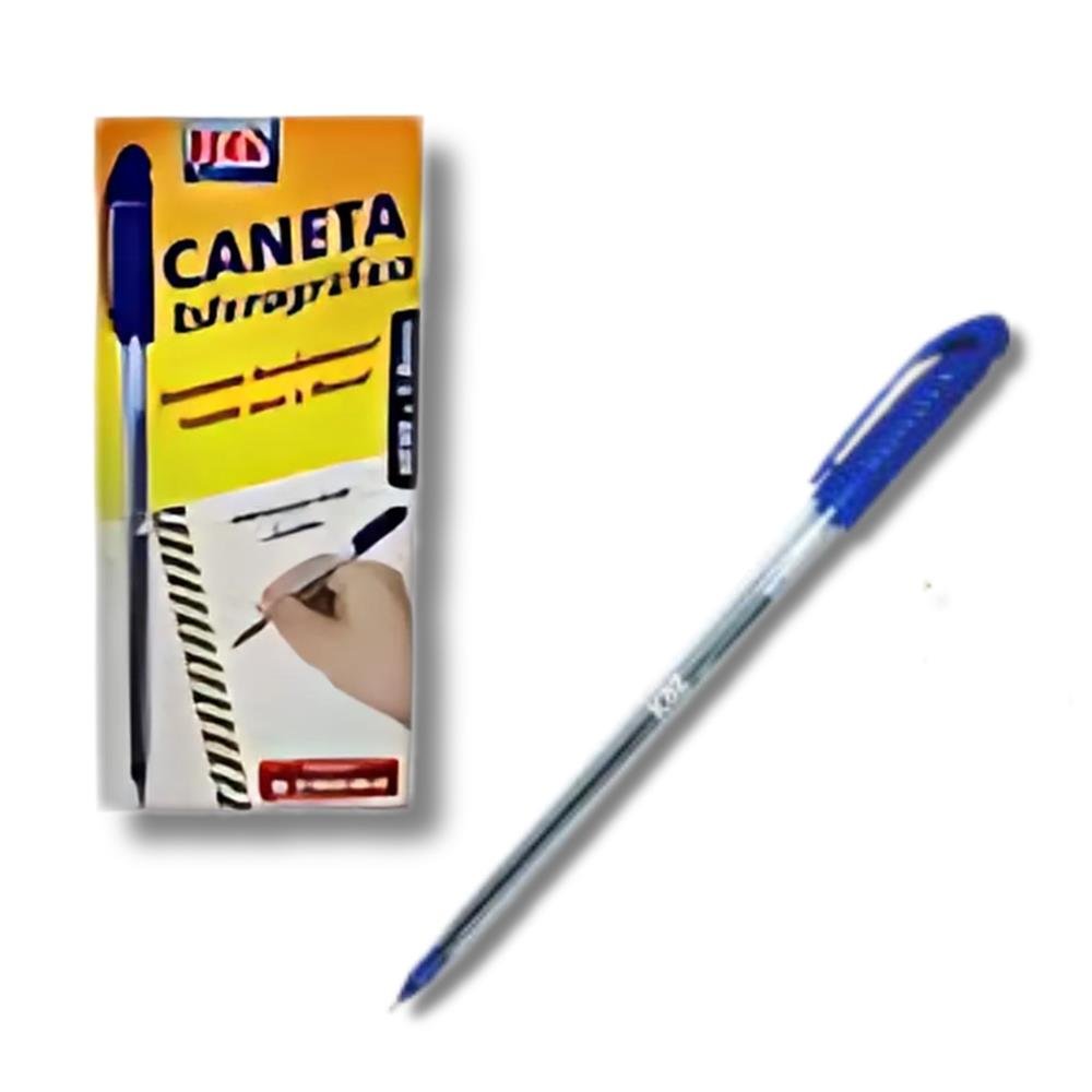 Caneta Esferografica 1.0 Azul Glossy Caixa Com 50 Unidades