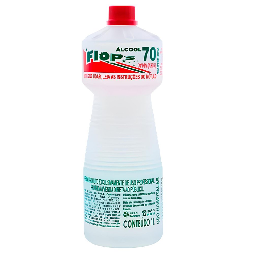 Alcool Liquido Flops 70º 1L