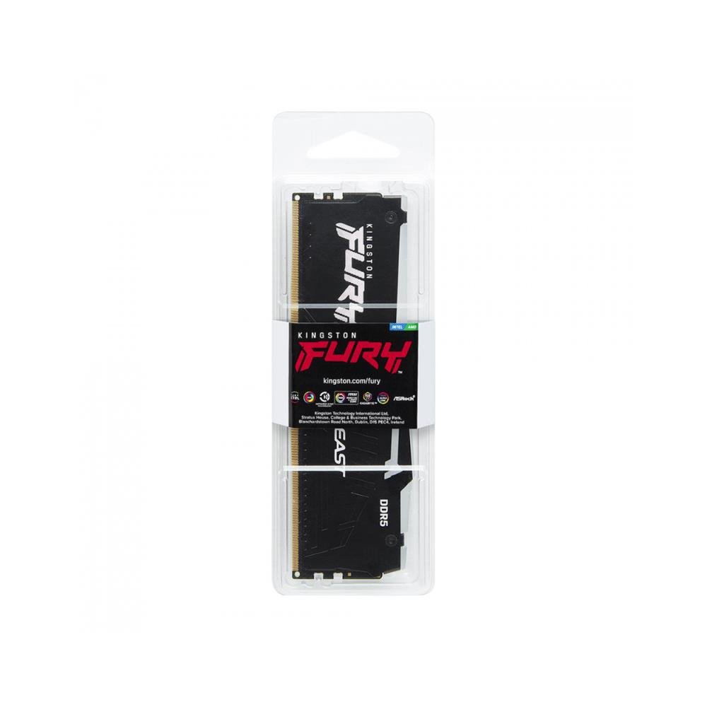 Memória DDR5 Kingston Fury Beast EXPO, RGB, 32GB, 6000Mhz, Black, KF560C36BBEA-32