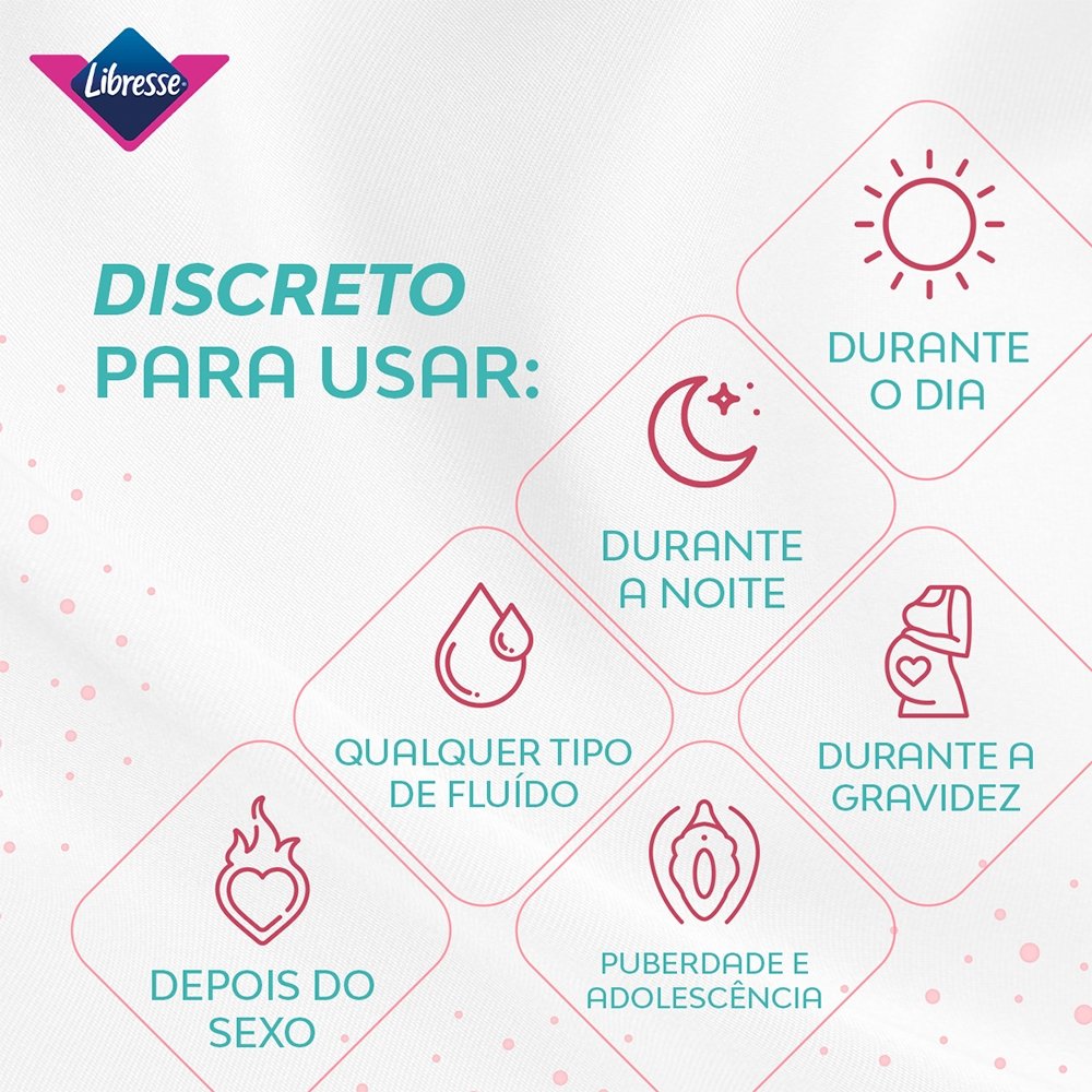 Absorvente Libresse Protetor Diário Dermasoft Longo sem Abas - Embalagem com 40 Unidades