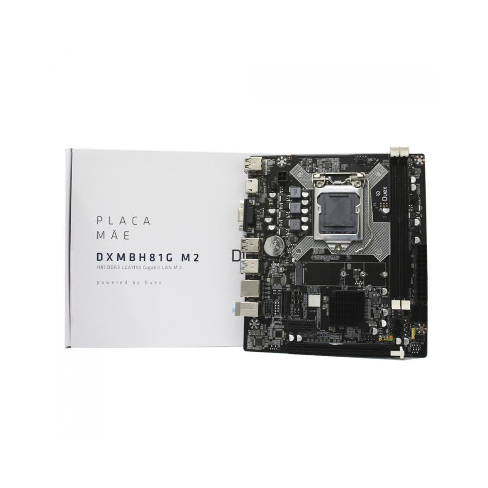 Placa Mãe Duex DXMBH81G M2, Chipset H81, Intel LGA 1150, MATX, DDR3