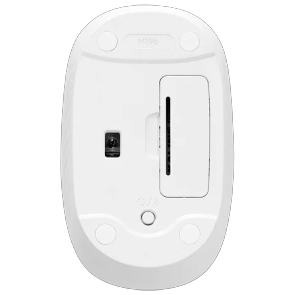 Mouse Sem Fio Logitech M196, Ambidestro Compacto, Bluetooth, Compativel com PC e Mac, Branco