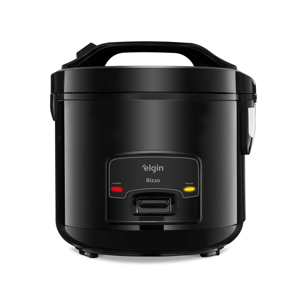 Panela de Arroz Elétrica Rizzo 5 Xícaras Preta 127V Elgin