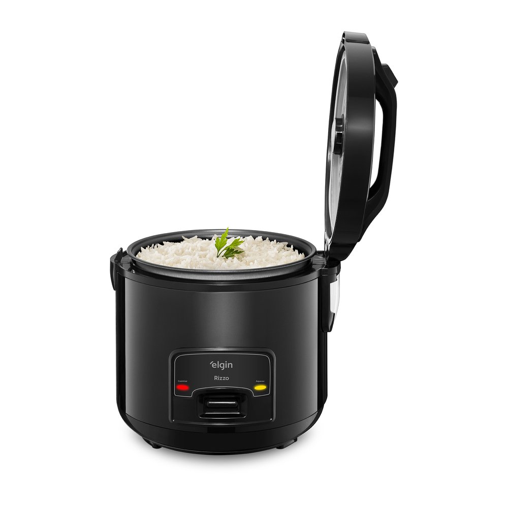 Panela de Arroz Elétrica Rizzo 5 Xícaras Preta 127V Elgin