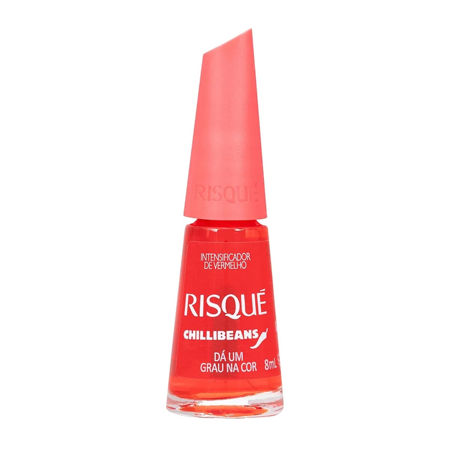 Esmalte Intensificador Risqué da Cor Dá um Grau Comercial Chilli Beans Avulso 8ml