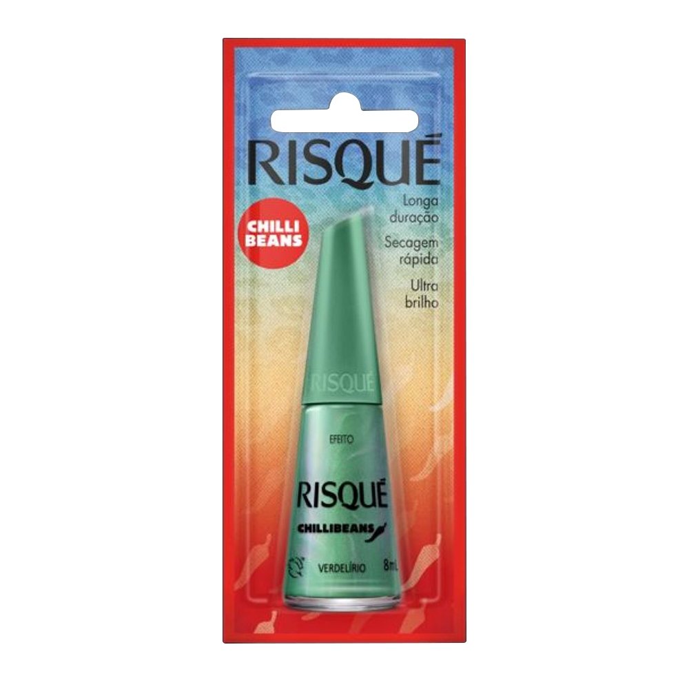Esmalte Risqué Efeitos Verdelírio Chilli Beans Blister 8ml
