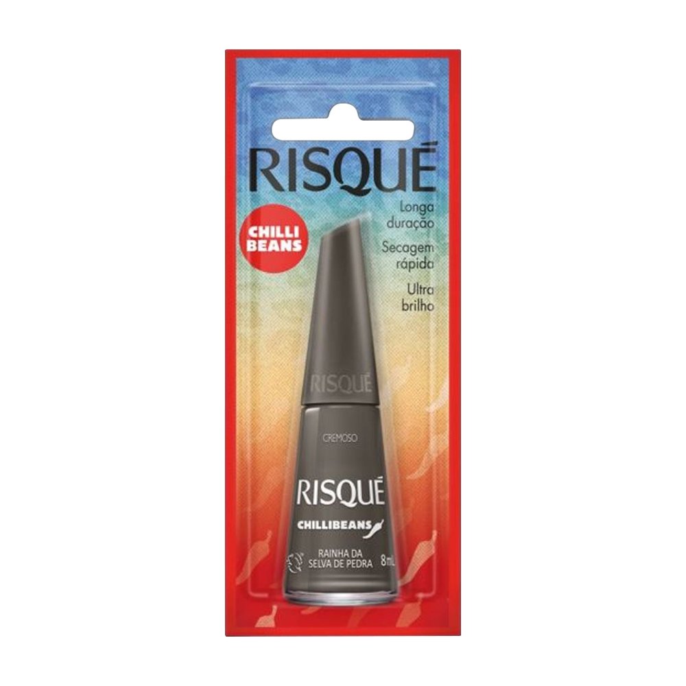 Esmalte Risqué Cremoso Rainha da Selva de Pedra Blister 8ml