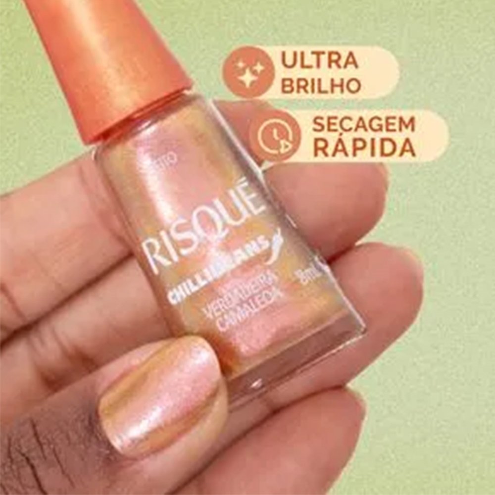Esmalte Risqué Efeitos Verdadeira Camaleoa Chilli Beans Blister 8ml