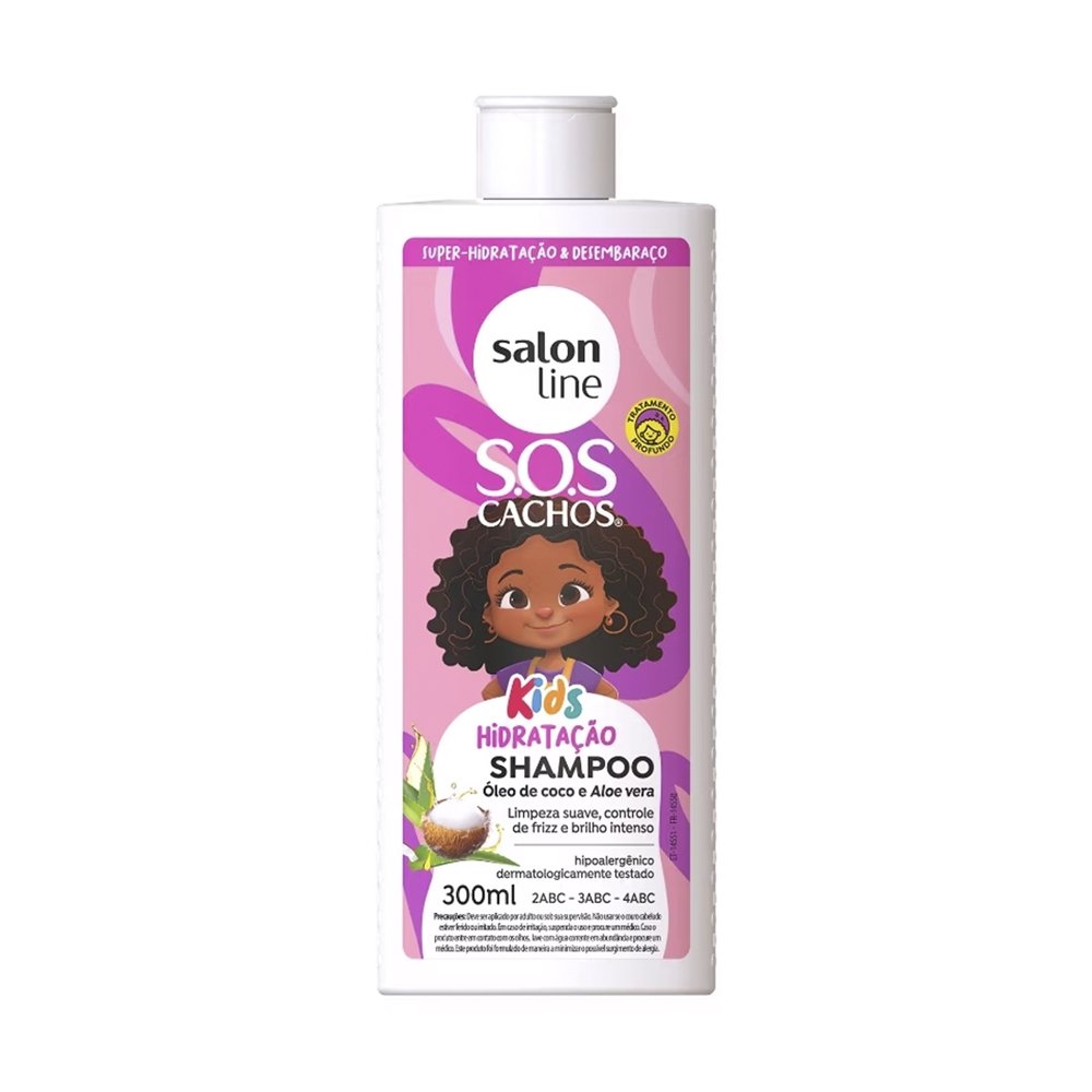 Shampoo 300ml + Condicionador Salon Line Sos Cachos Kids Hidratacao 200ml