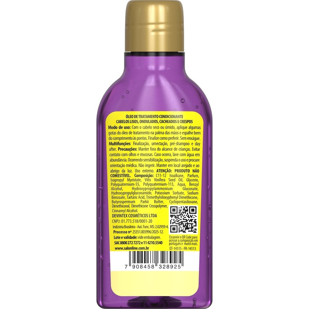 Óleos Salon Line Cachos dos Sonhos Multy Irrestível Uva 50ml