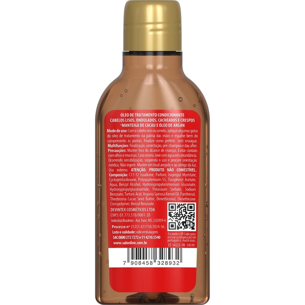 Óleos Salon Line Cachos dos Sonhos Multy Irrestível Chocolate 50ml