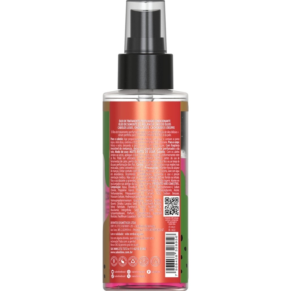 Óleo Perfumado Salon Line Multy Poderosos Melancia 120ml