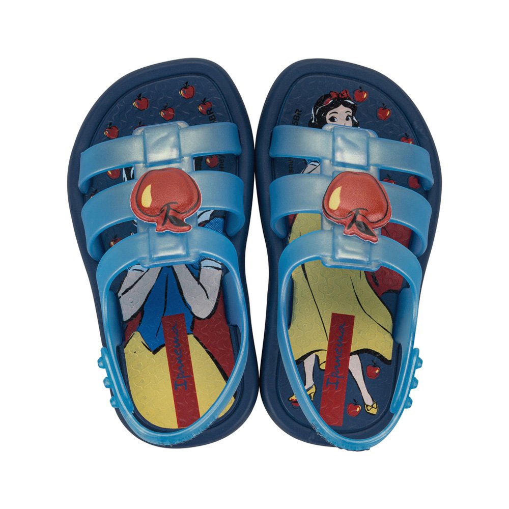 Sandalia Ipanema Disney Baby 27373 Bm953 Azul Perolado Vermelho 19-24 Com 12 Pares
