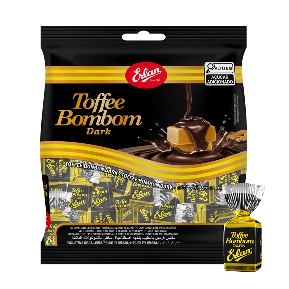 Bala Erlan Toffee Bombom Dark 100g