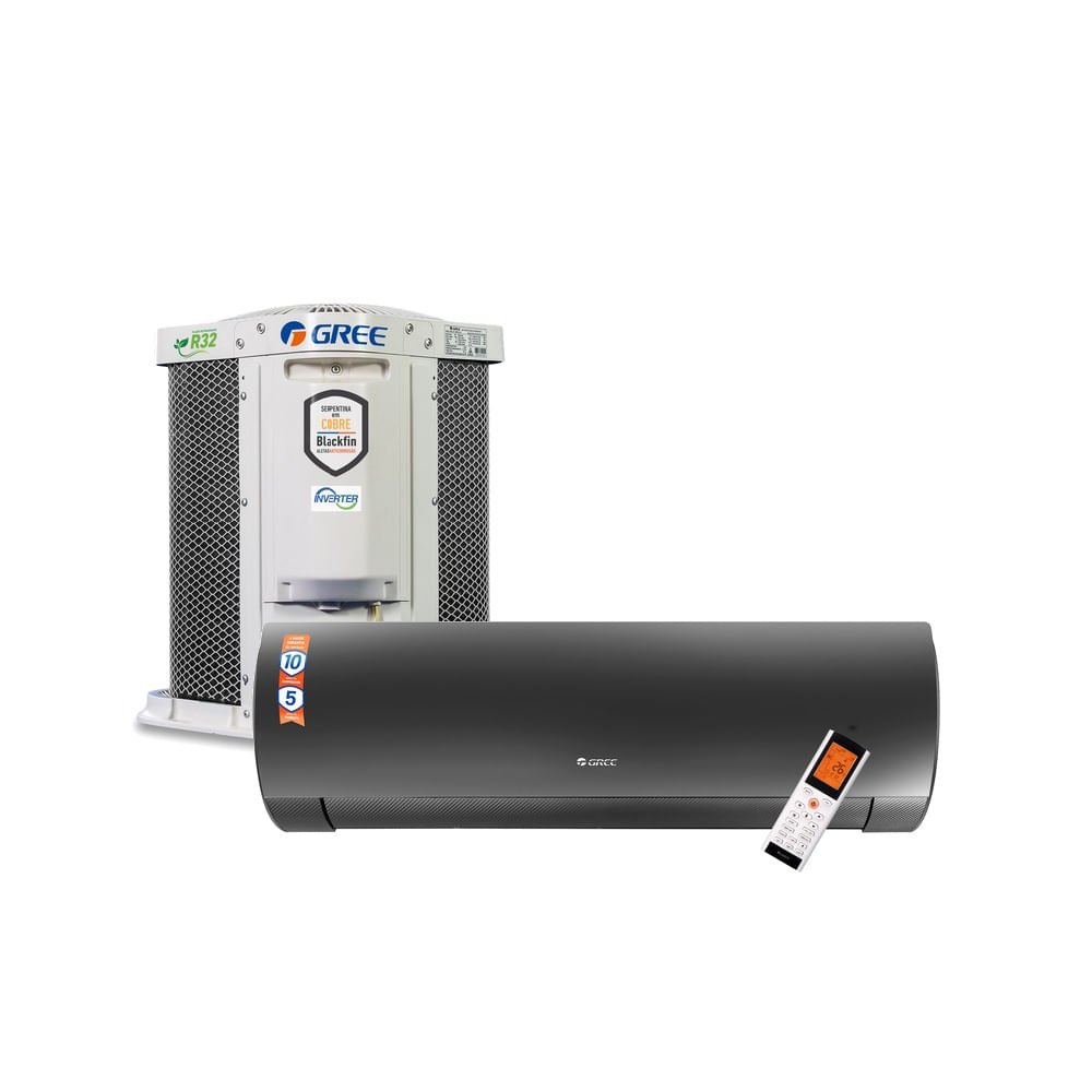 Ar Condicionado Split Hi Wall Inverter Gree G-Diamond 12000 BTU/h Quente e Frio GWH12ACC-D6DNA1A/O ¿ 220 Volts