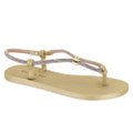 Sandalia Beira Rio 8449.1008.26513.100460 Aurora Boreal Dourado 34-39 Com 12 Pares