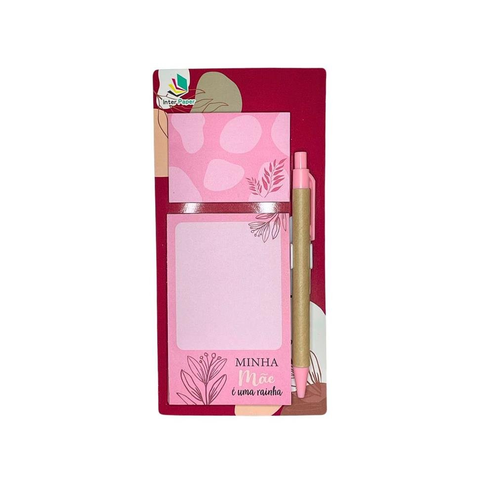 Bloco De Anotacao Inter Paper Magnetico Amor De Mae Autoadesivo Papel 2 Blocos Com 40 Folhas Ref Ha80858