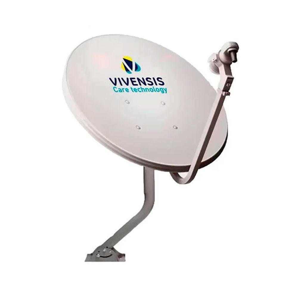 Combo Receptor Digital Vivensis VX10, Preto + Antena Parabólica Vivensis Mini 60 CM