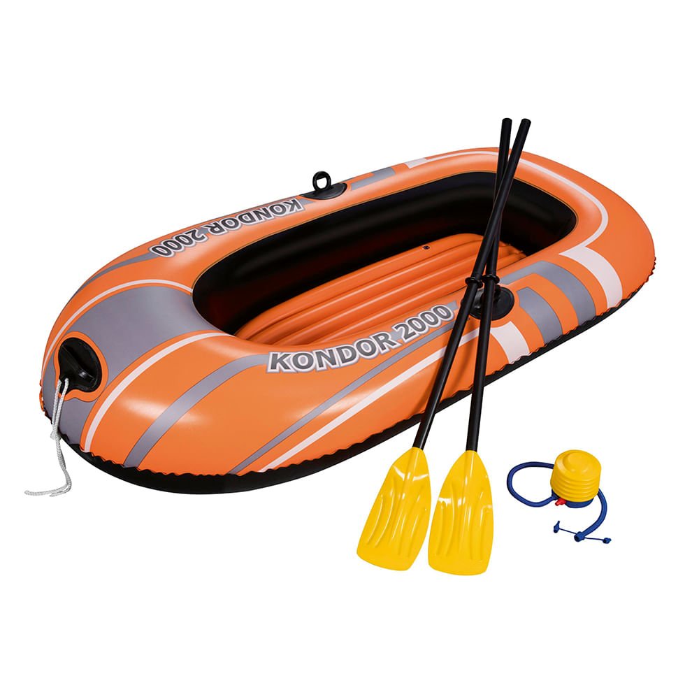 Bote Inflavel Hydro-Force Raft Set Com Remo+Bomba 1 Unica Bestway