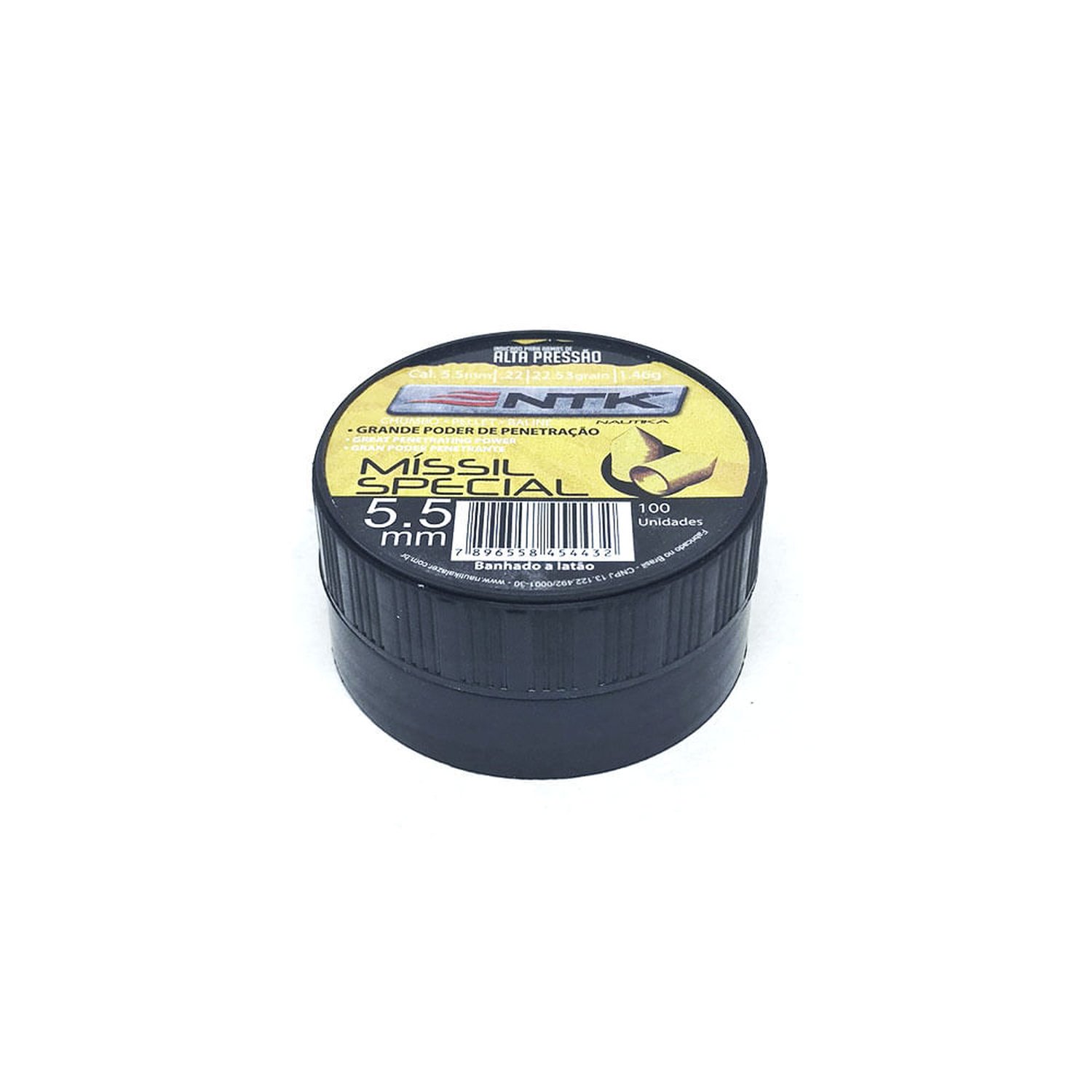 Chumbinho Missil Special 5,5mm - Com 100 Peças Unica Ntk Tatica