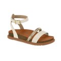 Sandalia Molekinha 2357.102.27710.35432 Branco Off Dourado 26-36 Com 12 Pares