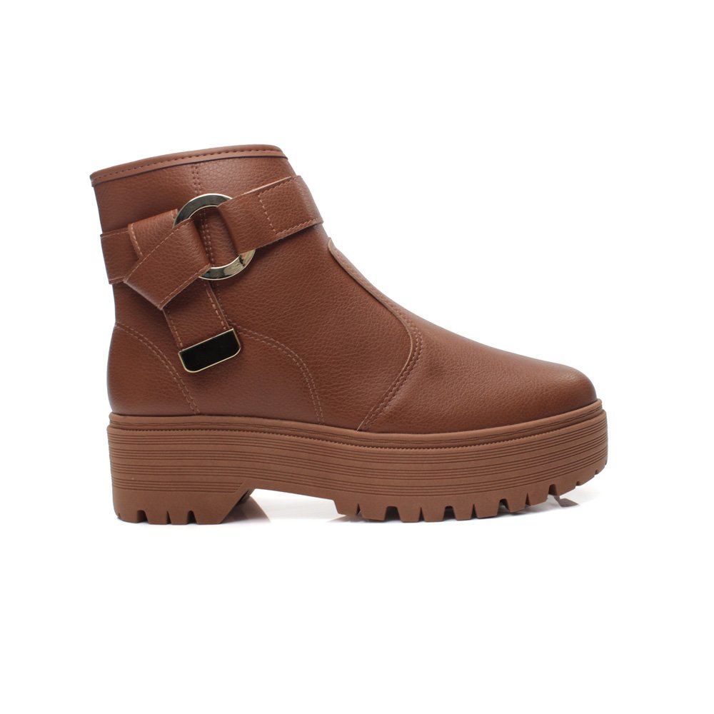 Bota Moleca 5351.103.23572.95669 Caramelo 34-39 Com 8 Pares