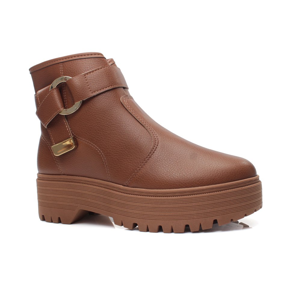 Bota Moleca 5351.103.23572.95669 Caramelo 34-39 Com 8 Pares