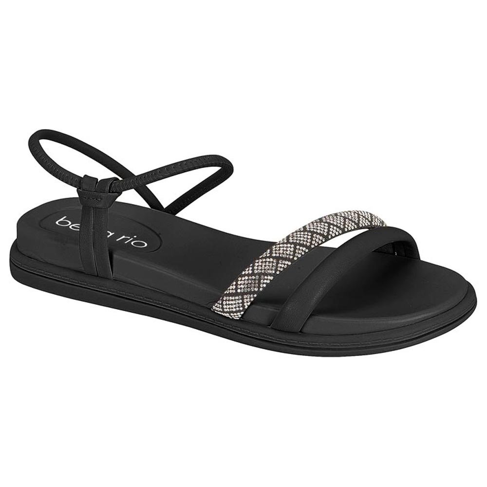 Sandalia Beira Rio 8488.120.29431.71687 Preto Cristal 34-39 Com 12 Pares
