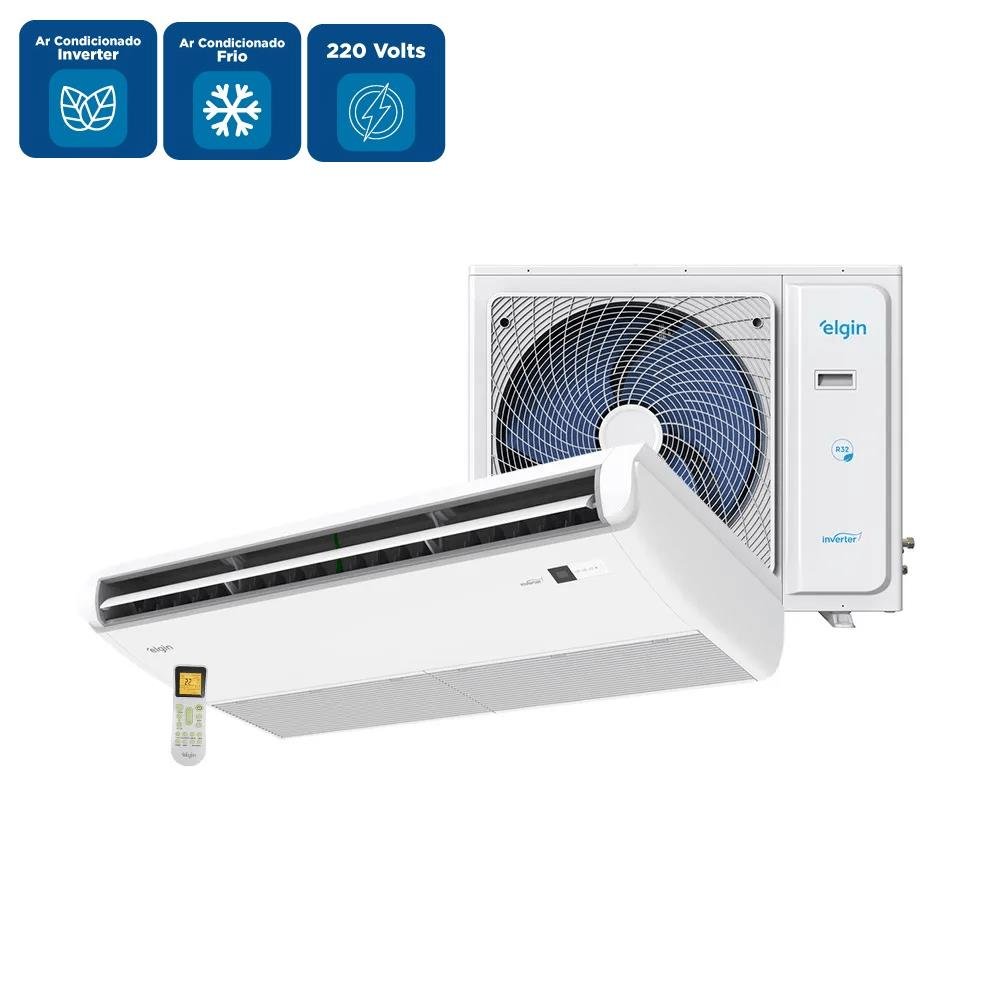 Ar Condicionado Split Piso Teto Inverter Elgin Plus 48000 BTU/h Frio Monofásico 45PDFI48C2DA ¿ 220 Volts