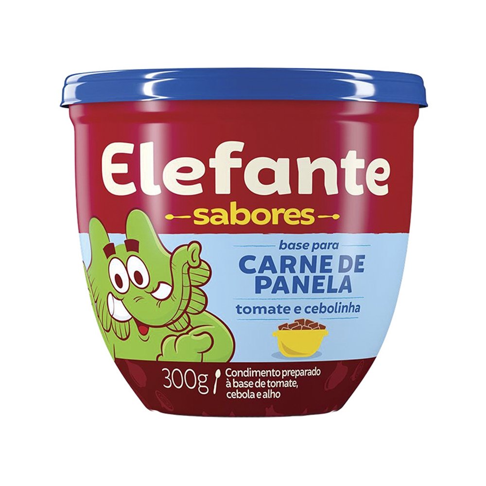 EXTRATO ELEFANTE SABORES CARNE PANELA POTE 24X300G