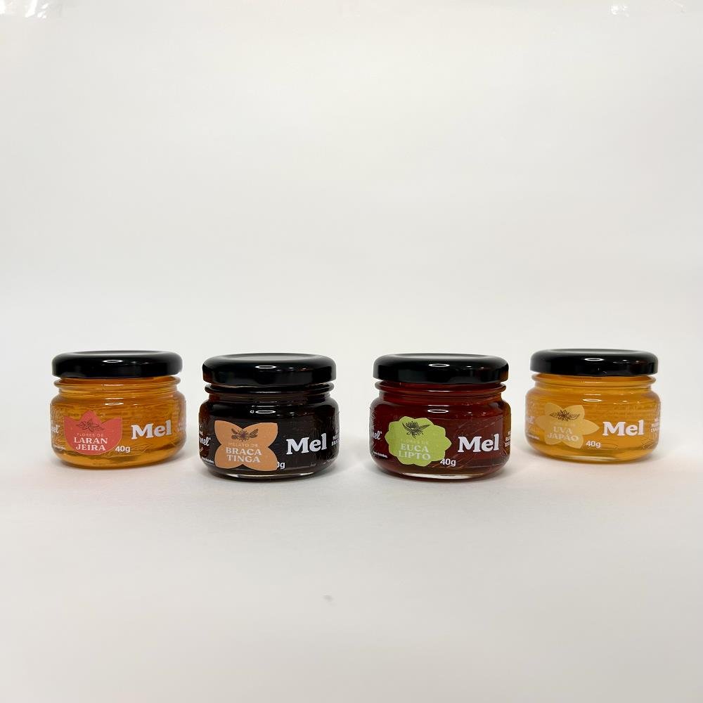 Kit Mel Floradas Premium Pote Vidro Com 4 Unidades 160G Supermel - Minamel