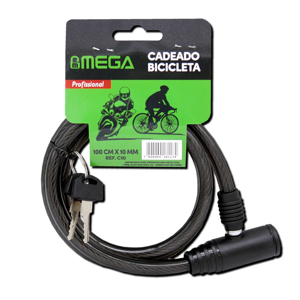 Cadeado Bicicleta 100 Cm X 12 MM
