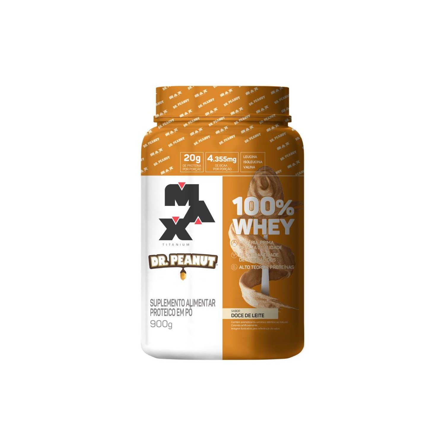 100% Whey Doce de Leite Dr.Peanut Pote 900g