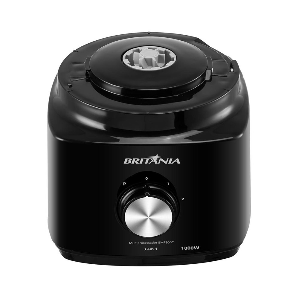 Multiprocessador de Alimentos Britânia BMP900 - 3 em 1, 1000W, Preto, 220V