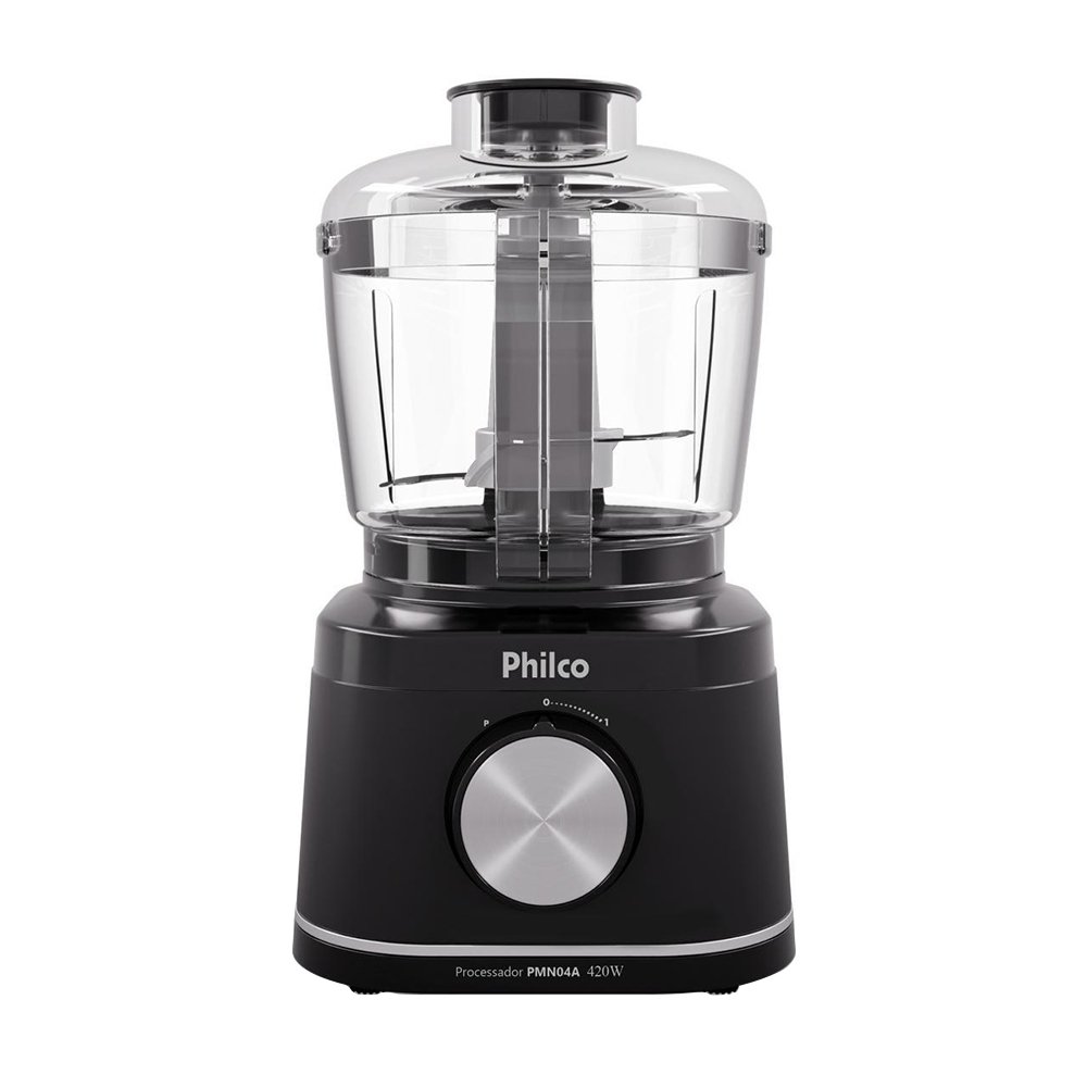 Processador Philco PMN04A - 1 Velocidade + Pulsar, 420W, Preto, 110V