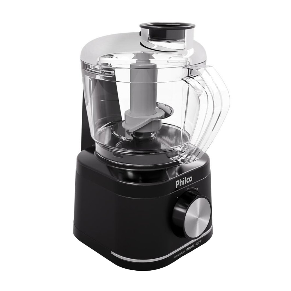 Processador Philco PMN04A - 1 Velocidade + Pulsar, 420W, Preto, 110V