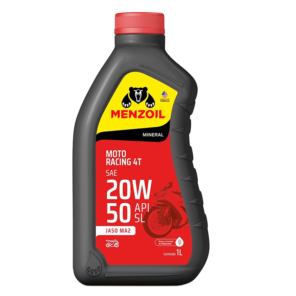 Oleo Lubrificante Moto Racing 4T 20W50 Api Sl Jaso Ma2 1L