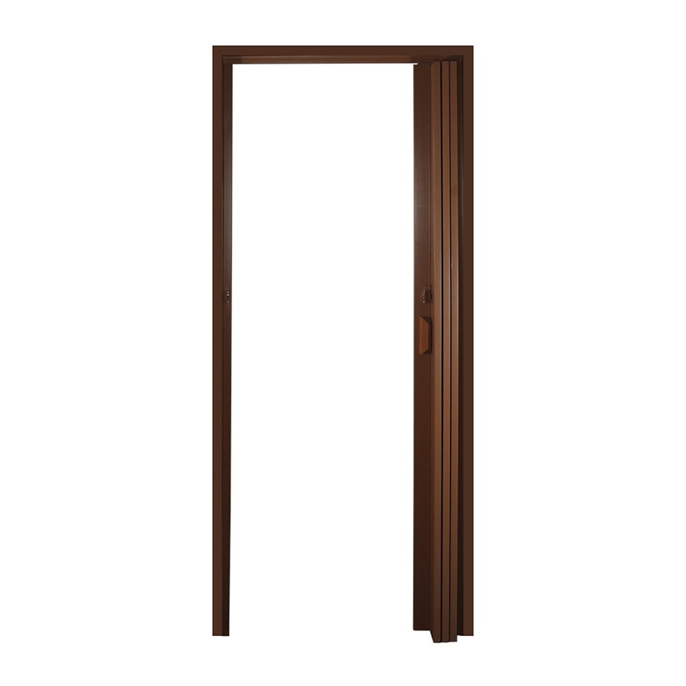 Porta Sanfonada PVC Multilit 60,0cm x 2,10m Mogno