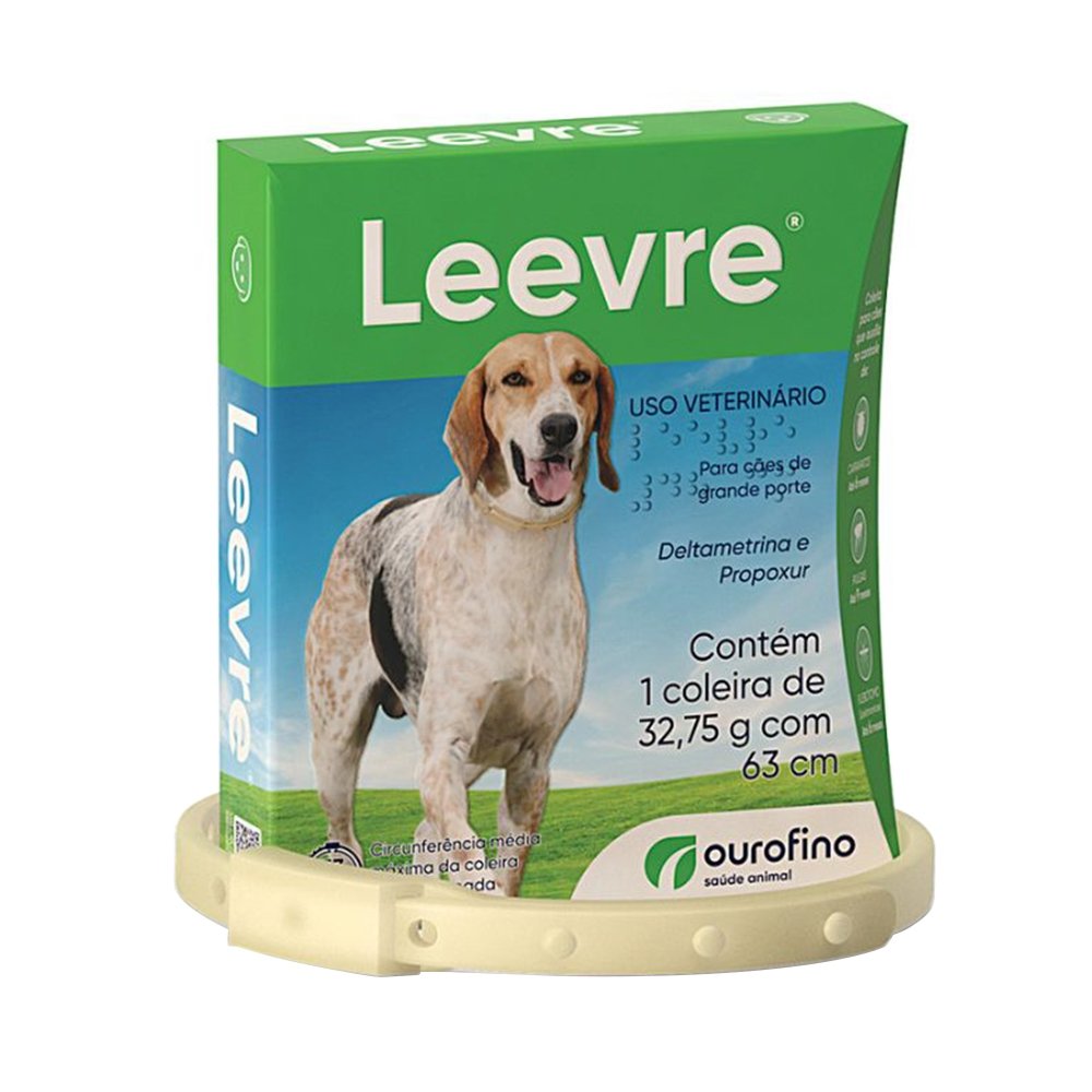 Coleira Repelente Ourofino Leevre Antipulgas 63cm