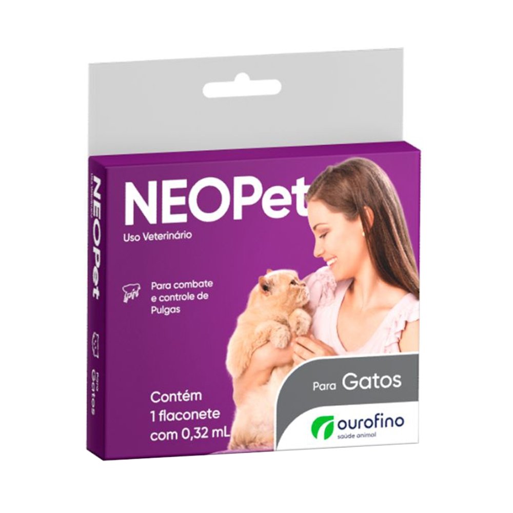 Neopet para Gatos Ourofino Pipeta Fipronil 0,32ml