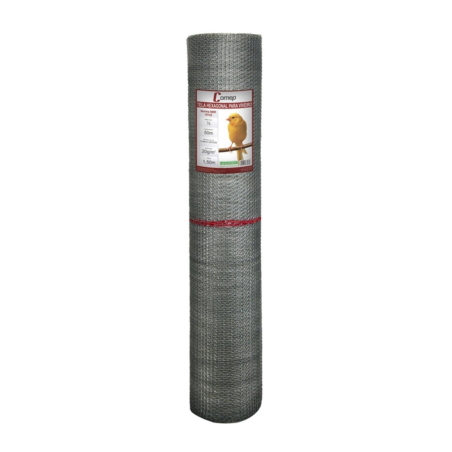 Tela Hexagonal para Viveiro Comep Zincagem Leve 1,50m x 50m