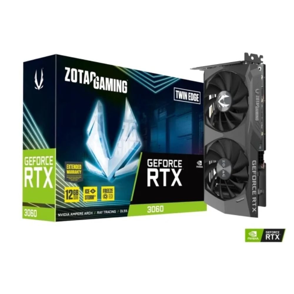 Placa De Video Geforce GPU RTX 3060 NVIDIA GDDR6 12GB Dual Fan