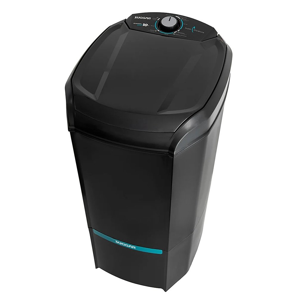 Lavadora de Roupas Semi Automática Suggar Lavamax LE1021 - Eco, 10kg, Preto, 110V